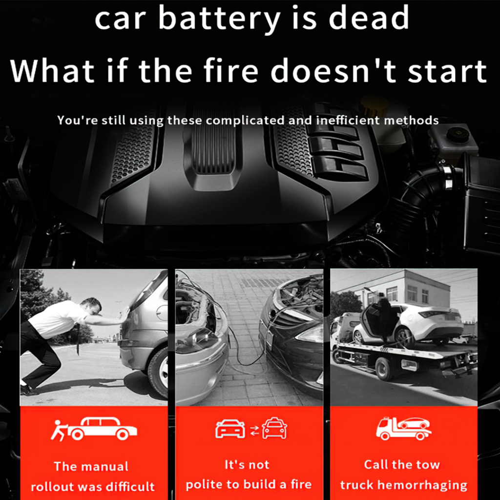 JX27 Car jump start powerbank เครื่องชาร์จแบตรถยนต์ แบบพกพา จั้มพ์สตาร์ ขายปลีกส่ง จั้มสตาร์ท