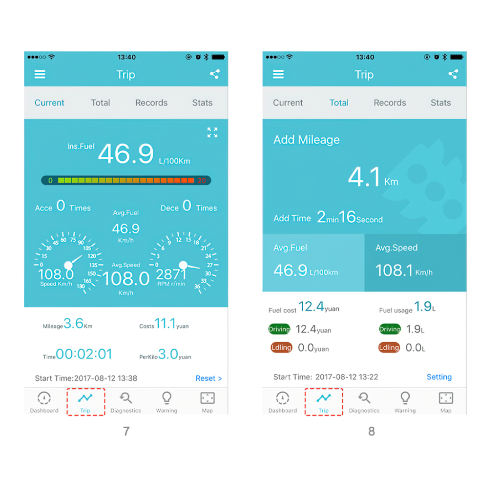 15330 เครื่องมือวัดค่าและตรวจจับพลังงานในรถยนต์ Vgate iCar Pro OBDII